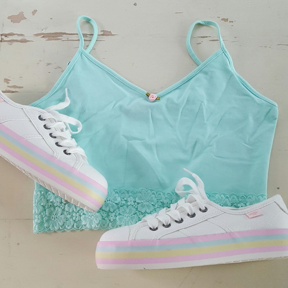 PASTEL PLATFORM SNEAKERS - Picture 2 of 3